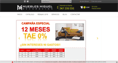 Desktop Screenshot of mueblesmiguel.com