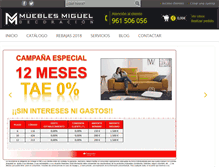 Tablet Screenshot of mueblesmiguel.com